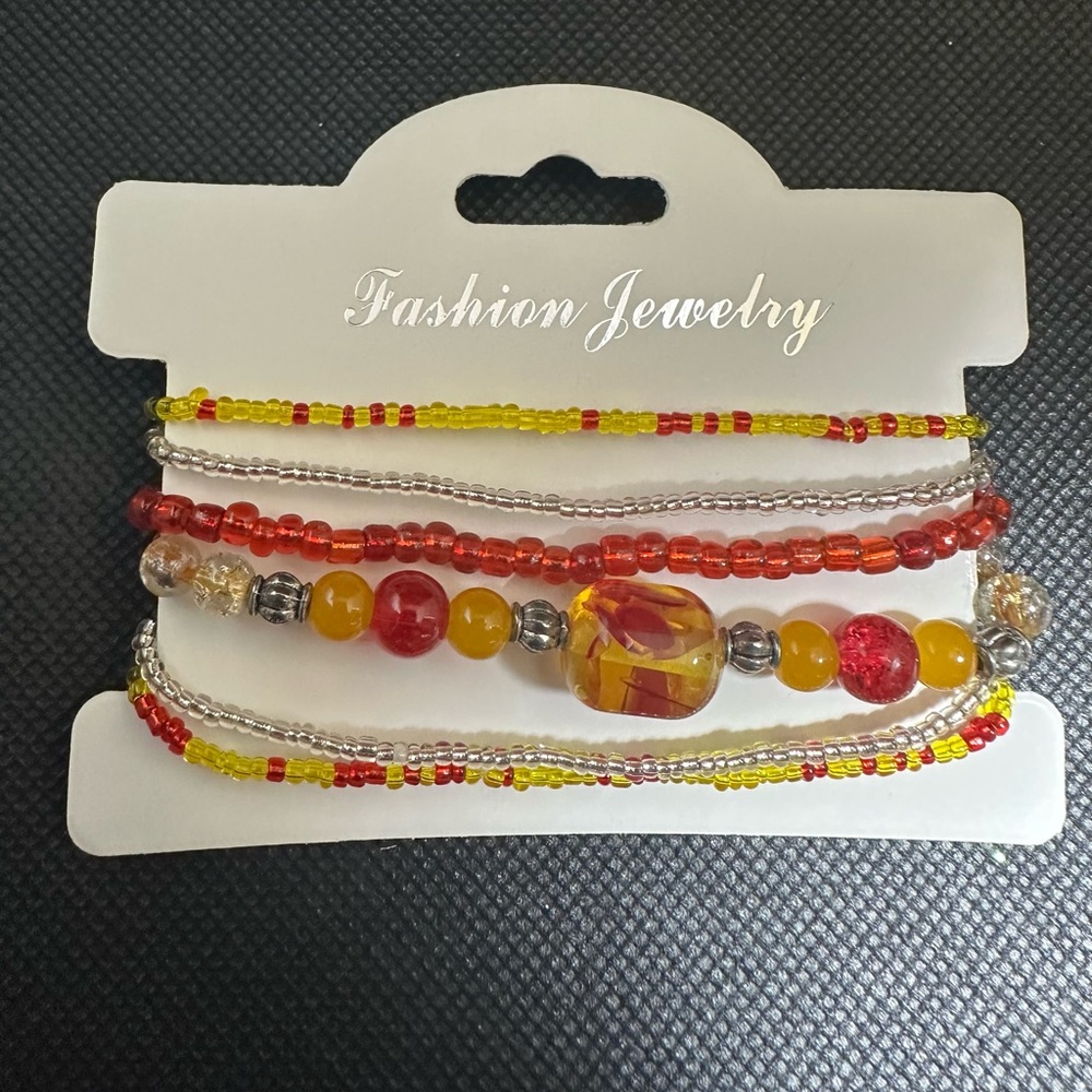 Fashion Jewelry Multicolor Beaded Bracelet Set